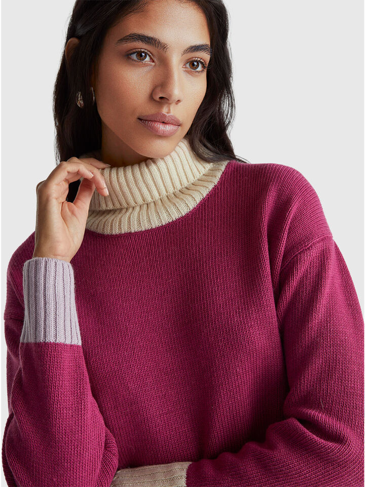 TURTLE NECK SWEATER Women image number 4